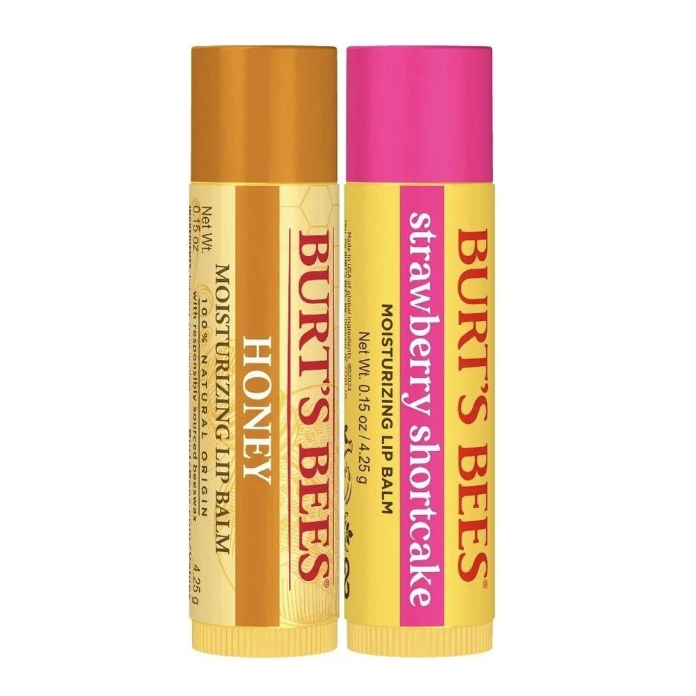 Burt's Bees Honey And Strawberry‎ Shortcake Lip Balm 2-pack 0.15oz Lim. Edition